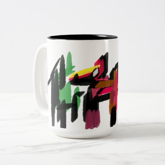 Fuchs Herbst Set Zweifarbige Tasse (Vorderseite Links)