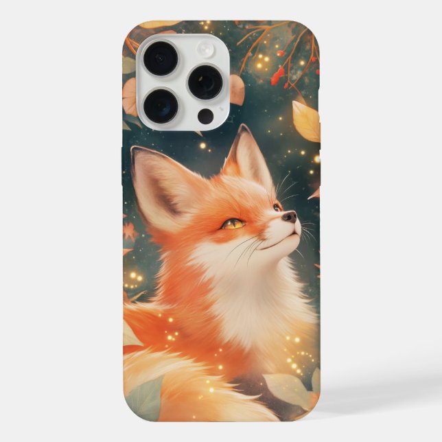Fuchs Herbstumarmung iPhone 15 Pro Max Hülle (Rückseite)