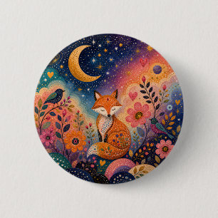 Fuchs im Sternengarten Button