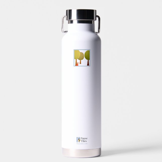 Fuchs im Wald 22oz Wasserflasche Trinkflasche (Vorne)
