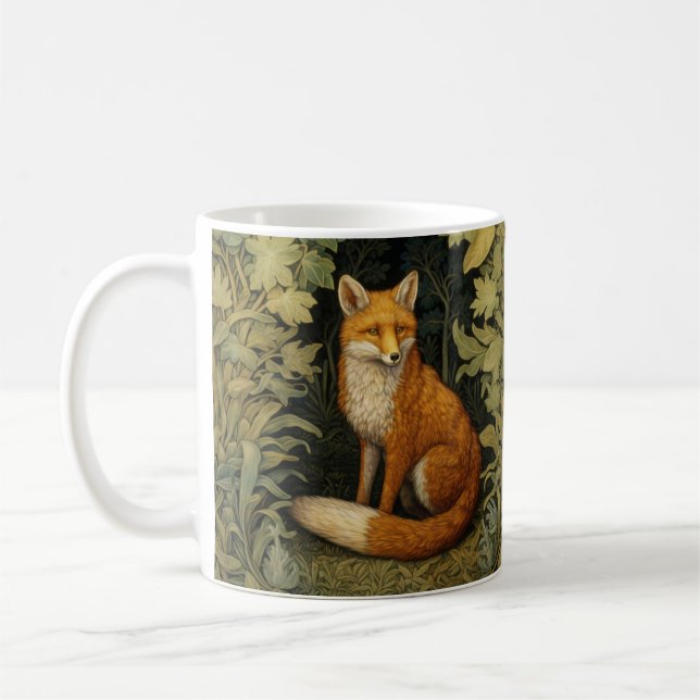Fuchs im Wald, Jugendstil Kaffeetasse (Links)