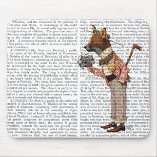 Fuchs in Boater Mousepad