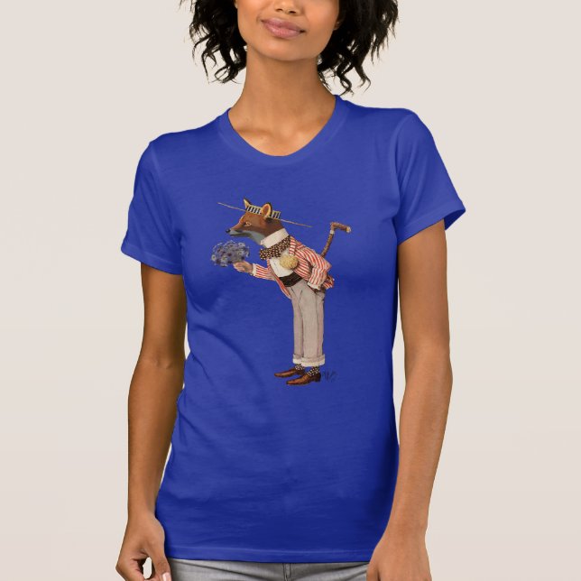 Fuchs in Boater T-Shirt (Vorderseite)