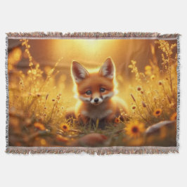 Fuchs in den Blumen bei Sonnenaufgang Decke