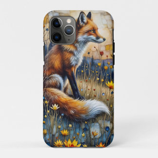Fuchs in einer blumigen Wiese Case-Mate iPhone Hülle
