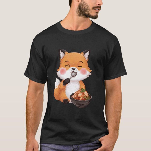 Fuchs isst Kimchi T-Shirt (Vorderseite)