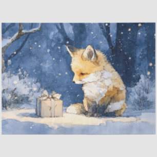 Fuchs-Kit und das Geschenk Wasserfarben-Decoupage Seidenpapier