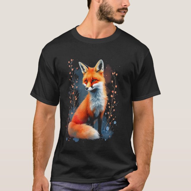Fuchs Kunst T-Shirt (Vorderseite)