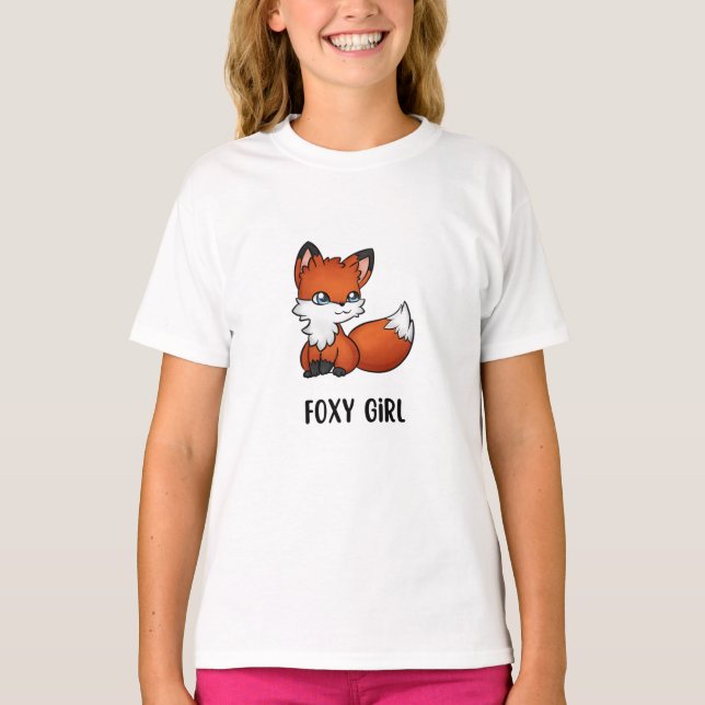 Fuchs-Mädchen T-Shirt (Vorderseite)