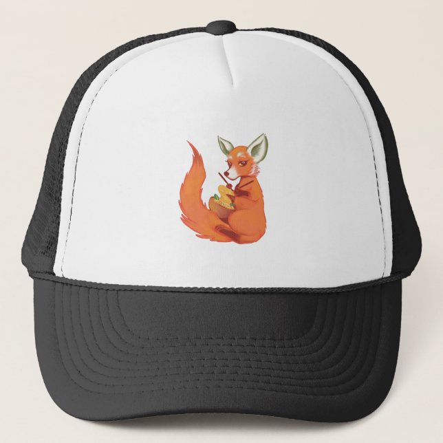 Fuchs-Mama Truckerkappe (Vorderseite)