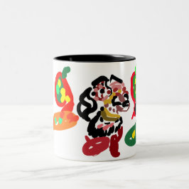 Fuchs markiert Herbst  Zweifarbige Tasse