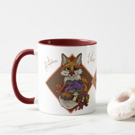 Fuchs mit Herbsthockern Tasse