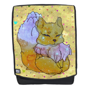 Fuchs namens Dice Rucksack