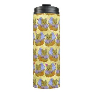 Fuchs namens Dice Thermosbecher