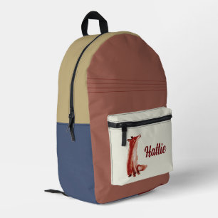 Fuchs Natur Farbige Bedruckter Rucksack