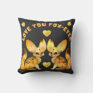 Fuchs-Paar Valentins-Art Kissen