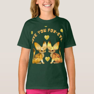 Fuchs-Paar Valentins-Art T-Shirt