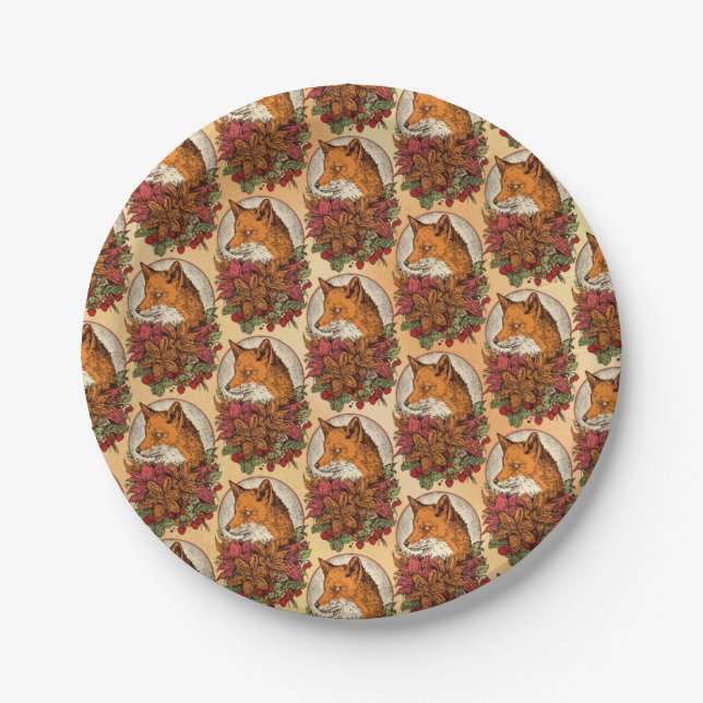 Fuchs Pappteller (Vorderseite)