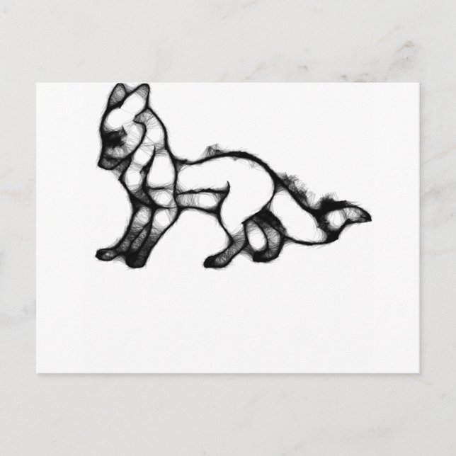 Fuchs Postkarte (Vorderseite)