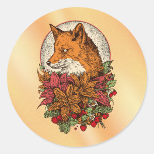 Fuchs Runder Aufkleber