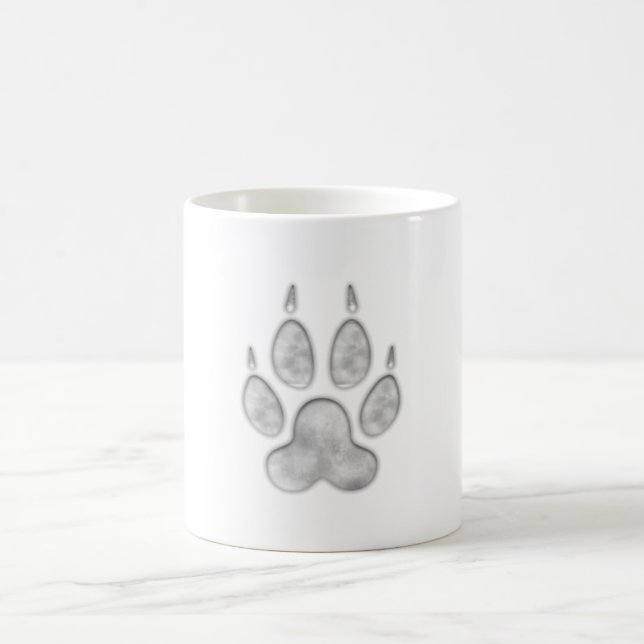Fuchs-Schneeabdruck Kaffeetasse (Mittel)