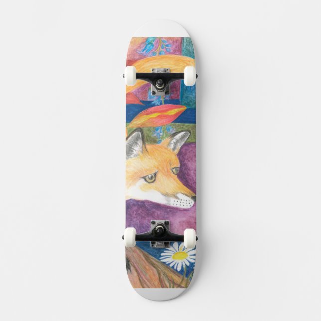 Fuchs-Skateboard Skateboard (Vorderseite)