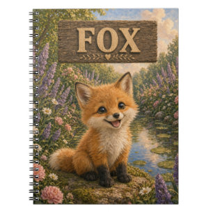 Fuchs Süßes Baby-Geschichtenbuch-Nursery-Tier Notizblock