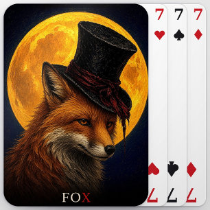 Fuchs Topfhut Gothic Surreal Spielkarten