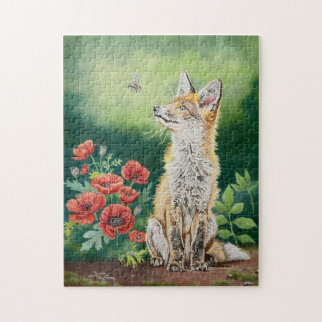 Fuchs und Biene (Vertikal)