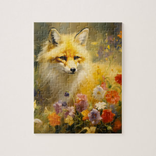 Fuchs und Blume im Frühjahr
