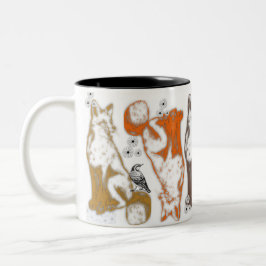 Fuchs und Freunde Kaffeetasse Thema Grafik