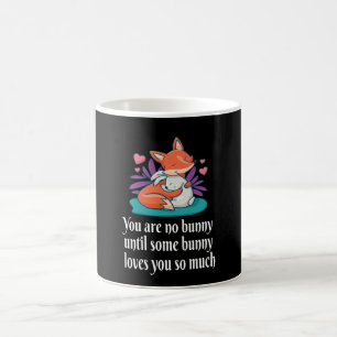 Fuchs und Häschen Paar Liebesfrieden Freunde Kaffeetasse