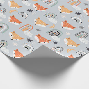 Fuchs und Rainbows Geschenkpapier
