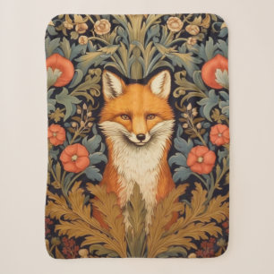 Fuchs und rote Blume im Jugendstil Sherpadecke