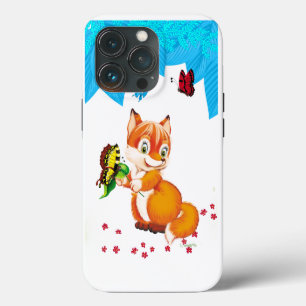 Fuchs und Schmetterling iPhone Hülle