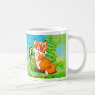 Fuchs und Schmetterling Kaffeetasse