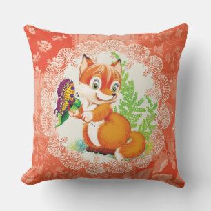 Fuchs und Schmetterling Kissen