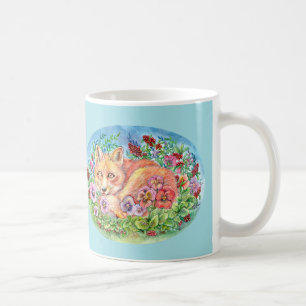 Fuchs und Stiefmütterchen Kaffeetasse