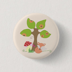 Fuchs unterm Baum Button