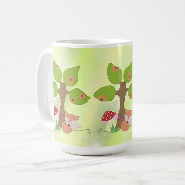 Fuchs unterm Baum  Kaffeetasse (Vorderseite Links)
