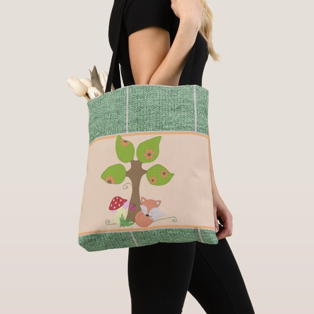 Fuchs unterm Baum Tasche (Von Nahem)