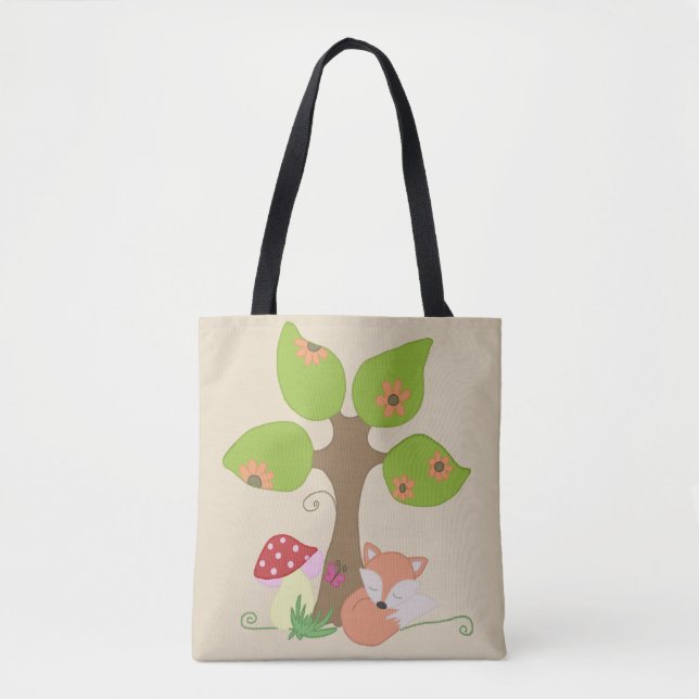 Fuchs unterm Baum Tasche (Vorderseite)
