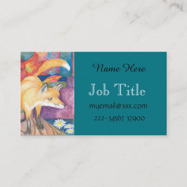 Fuchs-Visitenkarte Visitenkarte (Vorderseite)