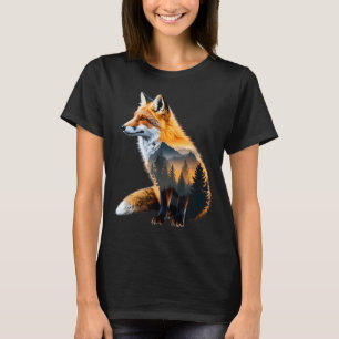 Fuchs Wald Naturliebhaber Berge Wandern Camping Bu T-Shirt