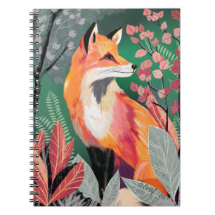 Fuchs Zauberwald Hand-Painted Nature Illustrations Notizblock