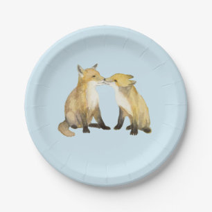 Fuchs Zwillinge Pappteller