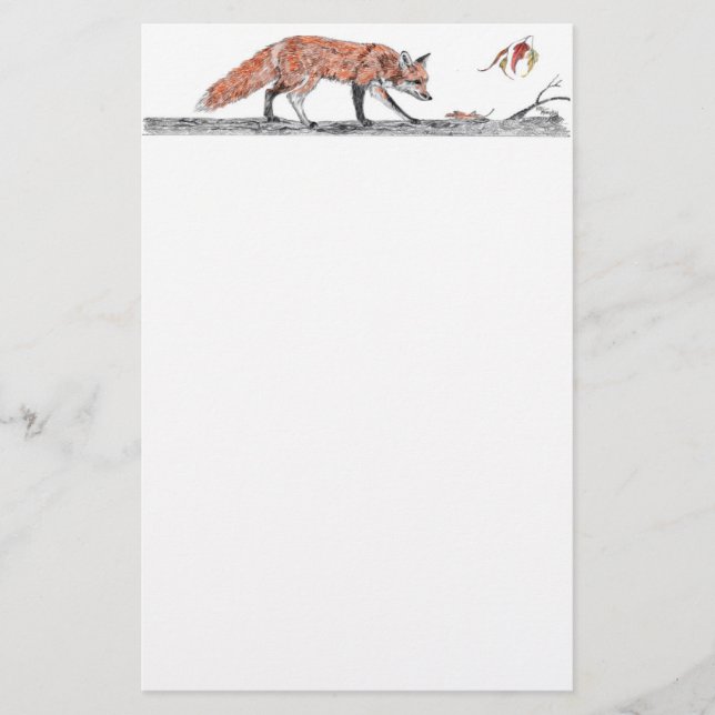 Fuchsbleistift Briefpapier (Vorderseite)