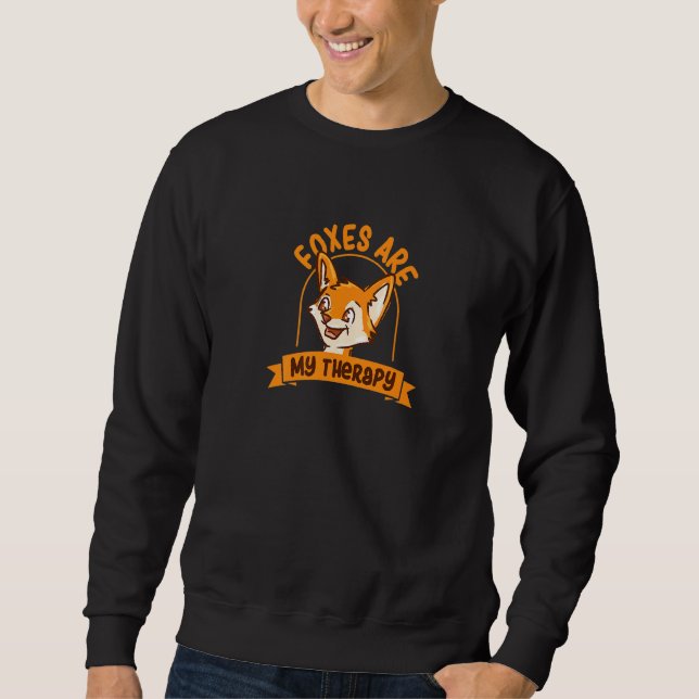 Füchse als therapeutisches Ironisches Sprichwort W Sweatshirt (Vorderseite)