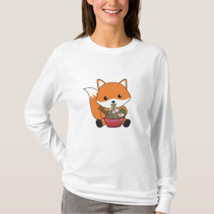 Füchse, angetrieben von Ramen Niedlichen Kawaii-Fü T-Shirt