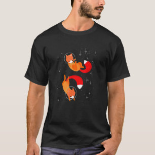 Füchse Astronauten Niedliche Füchse Weltraumkunst T-Shirt